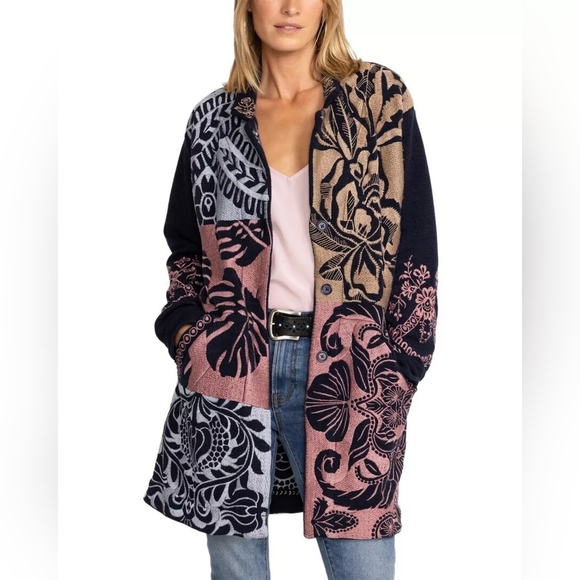Johnny Was Sweaters - Johnny Was Embroidered Harlow Jacket Size M